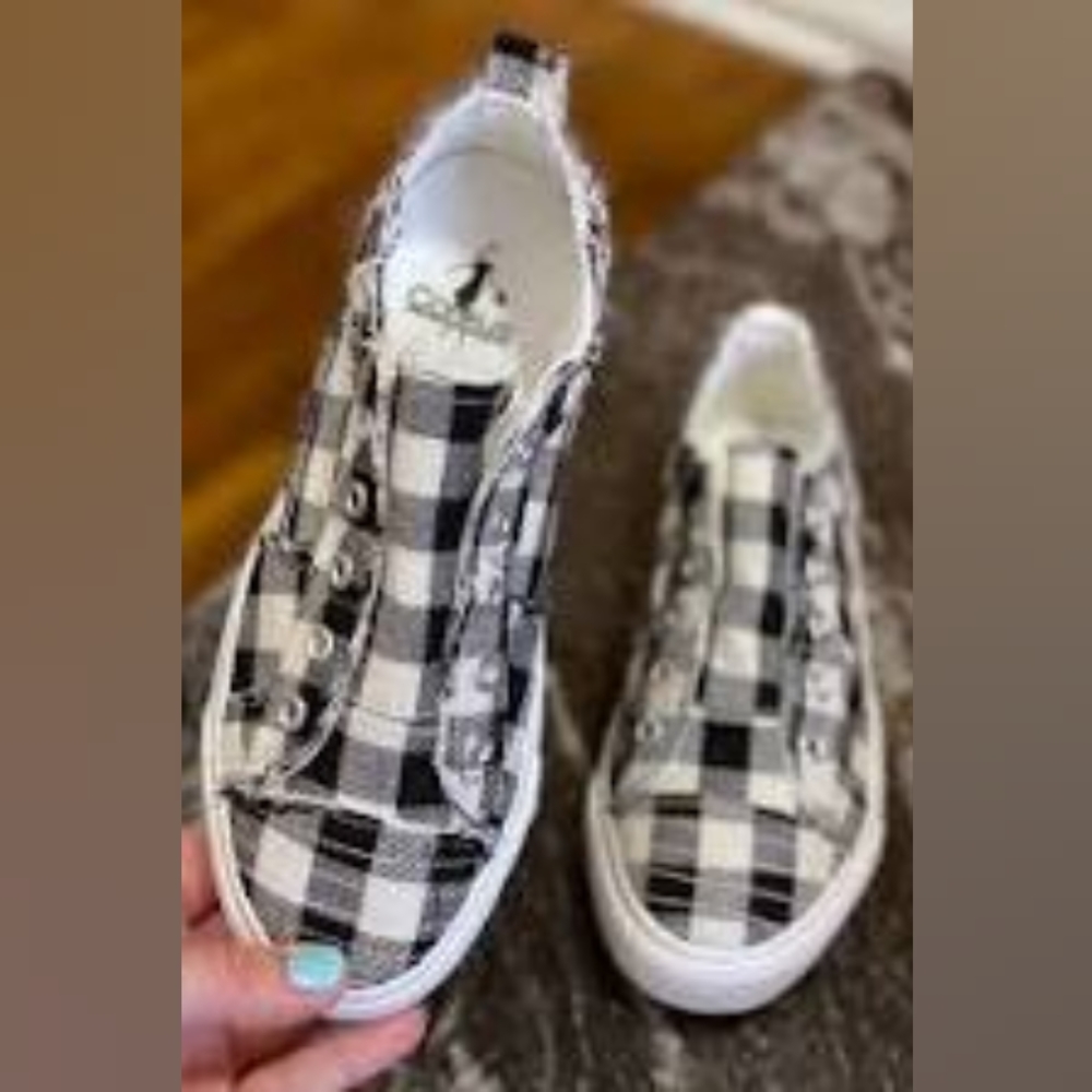 Corkys Babalu white plaid